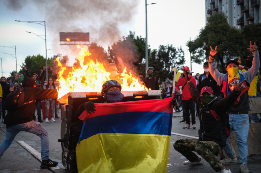 Kolumbie protesty