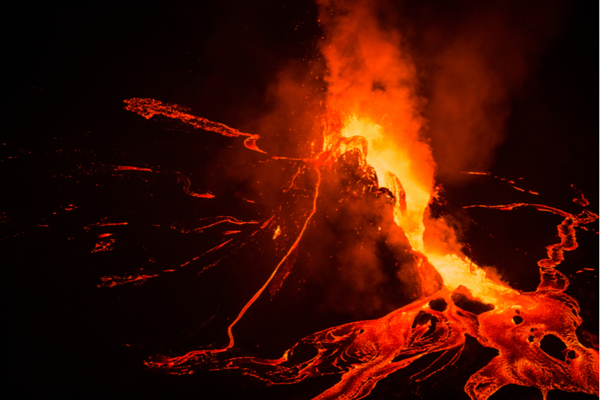 sopka vulkan vybuch