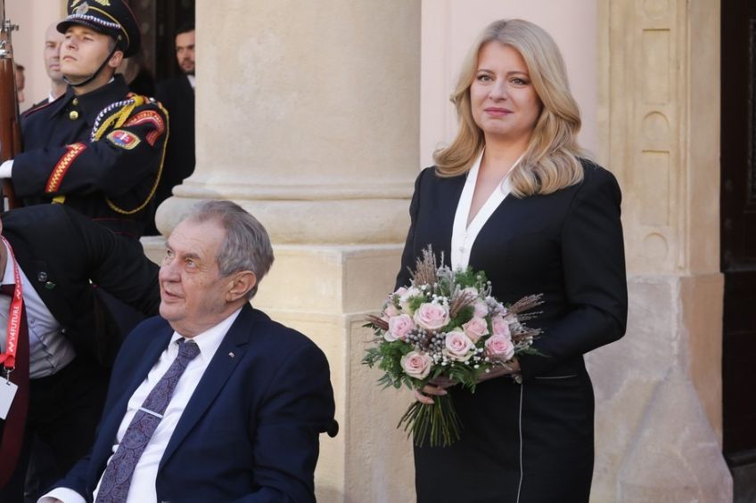 Zuzana Caputova Milos Zeman